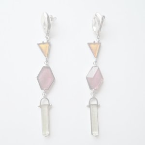 画像2:   ADER.bijoux アデルビジュー VITRAIL long pierce(silver){-AIS}