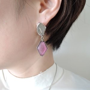 画像3: ADER.bijoux アデルビジュー VITRAIL diamond pierce(silver){-AIS}