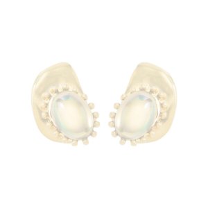 画像1:   ADER.bijoux アデルビジュー CAMELEON cabochon pierce{-AIA}