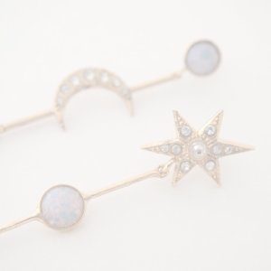 画像3:   ADER.bijoux アデルビジュー MOON&STAR cabochon pierce{-AIA}
