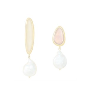 画像1:  {SOLD} ADER.bijoux アデルビジュー BLOCK PEARL pearl pierce{-AIA}