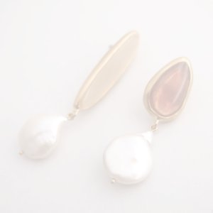 画像2:  {SOLD} ADER.bijoux アデルビジュー BLOCK PEARL pearl pierce{-AIA}