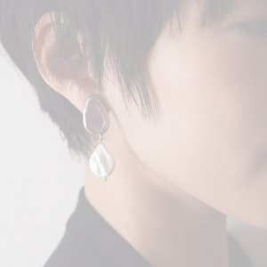 画像3:   ADER.bijoux アデルビジュー BLOCK PEARL pearl pierce{-AIA}