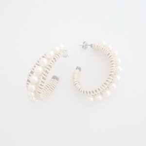 画像2:  {SOLD} ADER.bijoux アデルビジュー RATTAN peal pierce{-AIS}