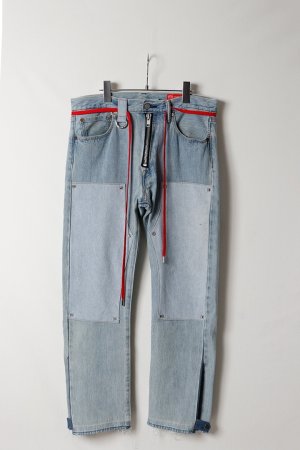画像1: MAISON CASANOVA メゾンカサノバ Re:501 Double Knee Pants{-BFA}{E-}