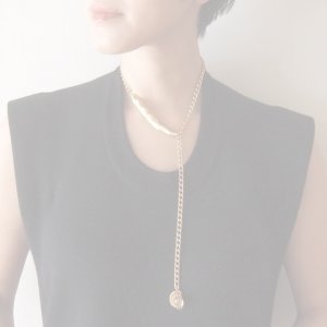 画像3:  {SOLD} ADER.bijoux アデルビジュー CAMELEON cabochon adjuster choker{-AIA}