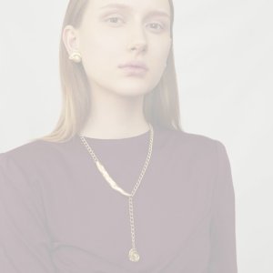 画像5:  {SOLD} ADER.bijoux アデルビジュー CAMELEON cabochon adjuster choker{-AIA}