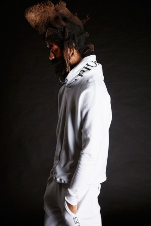 画像1: 【 ポイント10倍 】1piu1uguale3 ウノピゥウノウグァーレトレ R【10】113 WHITE Sweat Pullover Hoodie{RONE136-LS02-10-BAS}