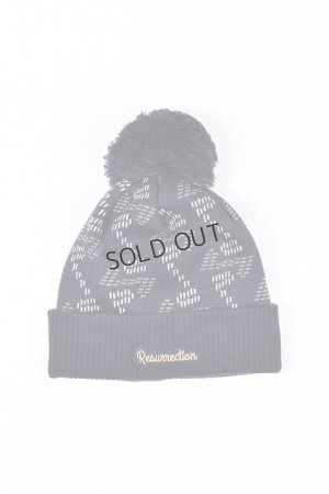 画像1: {SOLD}レザレクション｜Resurrection GMポンポンニットキャップ{-BCA}