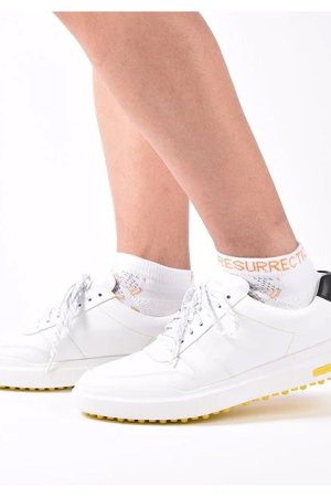 画像9: 【 20%OFF セール3,300円→2,640円】 レザレクション｜Resurrection メンズ GMアンクルソックス{RR2-2SO-S02-1-WHT-BDS}