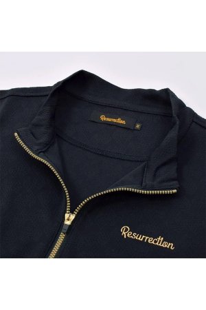 画像4: レザレクション｜Resurrection メンズ GMジャガードハーフジップシャツ{-BFS}