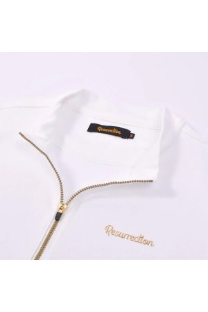 画像4: レザレクション｜Resurrection メンズ GMジャガードハーフジップシャツ{-BFS}