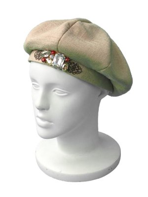 画像2: dictionary ディクショナリーBeret hat with Bijoux decoration{-ABS}