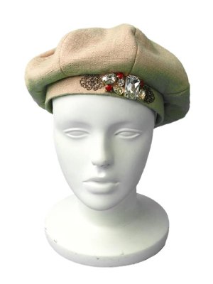 画像3: dictionary ディクショナリーBeret hat with Bijoux decoration{-ABS}