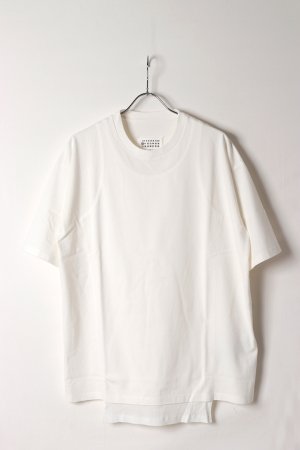画像1: Maison Margiela メゾンマルジェラ ダブル レイヤード Tシャツ{S50GC0734M20222-101-BFA}