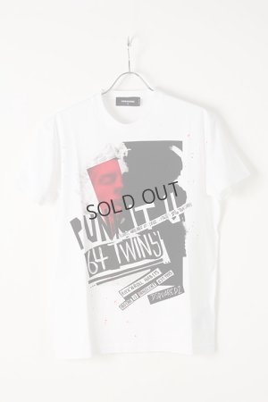 画像1: {SOLD}DSQUARED2 ディースクエアード Contrast Print White T-Shirt{-AIA}