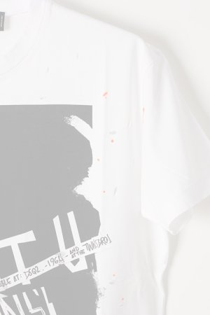 画像4:  {SOLD} DSQUARED2 ディースクエアード Contrast Print White T-Shirt{-AIA}