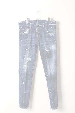 画像1:   DSQUARED2 ディースクエアード Faded Patches Slim Jeans{-AIS}