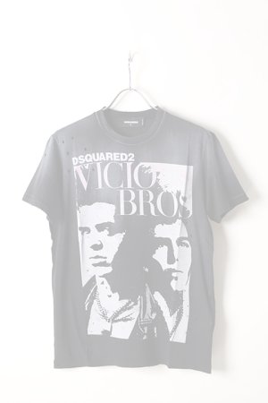 画像1:   DSQUARED2 ディースクエアード Vicious Bros T-Shirt{-AIS}