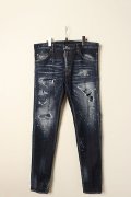 DSQUARED2 ディースクエアード Dark Ripped Bleach Wash Cool Guy Jeans{S74LB1193S30789470-BBA}