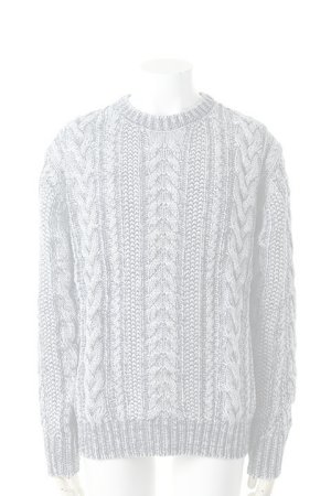 画像1:   SandBlaster サンドブラスター Crew neck cable pullover INDIGOISM{SBID-029CW01-DN52-AGA}