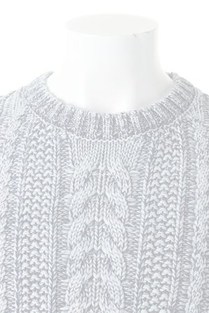 画像2:   SandBlaster サンドブラスター Crew neck cable pullover INDIGOISM{SBID-029CW01-DN52-AGA}