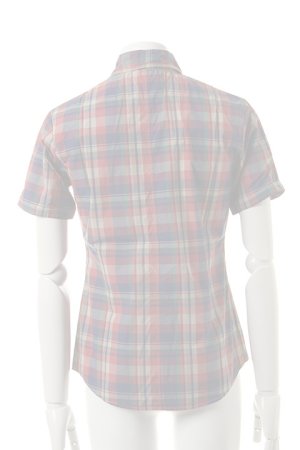 画像2:   VADEL バデル typewriter check selvage-wire shirts S/S{-ADS}