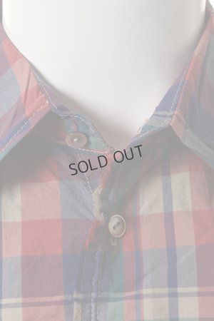 画像4: {SOLD}VADEL バデル typewriter check selvage-wire shirts S/S{-ADS}