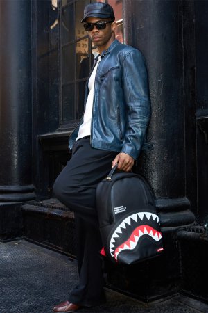画像10: SPRAYGROUND スプレーグラウンド SHARK CENTRAL - THREAD COUNT BACKPACK{-BFA}
