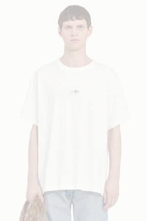 画像1:  {SOLD} MM6 Maison Margiela エムエムシックス メゾンマルジェラ ニューメリック コットン Tシャツ{SH0GC0032M20170-101-BFS}