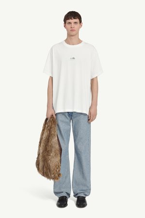 画像2: MM6 Maison Margiela エムエムシックス ニューメリック コットン Tシャツ{SH0GC0032M20170-101-BFS}
