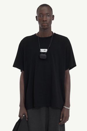 画像1: MM6 Maison Margiela エムエムシックス ニューメリック コットン Tシャツ{SH0GC0032M20170-900-BFS}