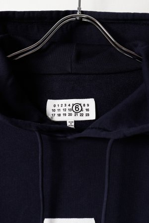 画像2: MM6 Maison Margiela エムエムシックス メゾンマルジェラ アンブラッシュドコットン フーディ{SH0GU0048M25025524-BFA}