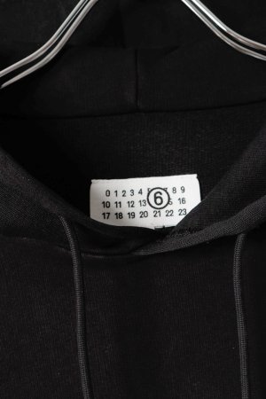 画像2: MM6 Maison Margiela エムエムシックス メゾンマルジェラ アンブラッシュドコットン フーディ{SH0GU0048M25025900-BFA}