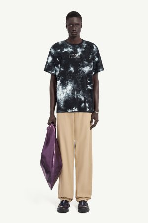 画像2: MM6 Maison Margiela エムエムシックス ホワイトペイント ジャージーTシャツ{SH2GC0039M20048900-BFS}