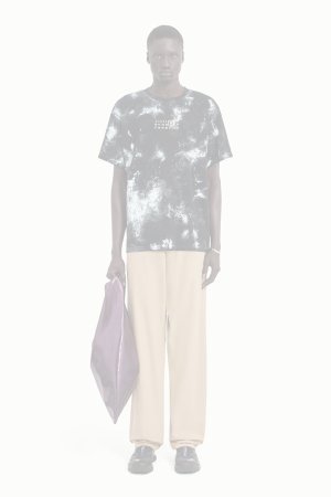 画像2:  {SOLD} MM6 Maison Margiela エムエムシックス メゾンマルジェラ ホワイトペイント ジャージーTシャツ{SH2GC0039M20048900-BFS}