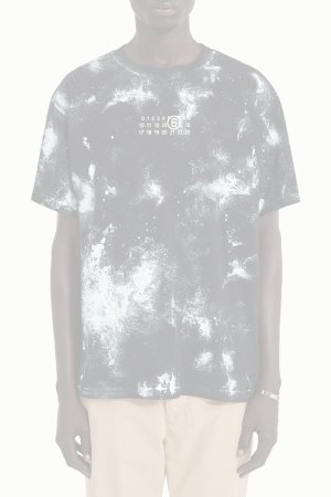 画像5:  {SOLD} MM6 Maison Margiela エムエムシックス メゾンマルジェラ ホワイトペイント ジャージーTシャツ{SH2GC0039M20048900-BFS}