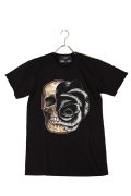 【 50%OFF セール｜21,780円→10,890円】 DOMREBEL ドムレーベル SKULL T-SHIRT ブラックスワロフスキー/カスタムモデル{-AHS}