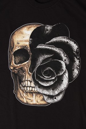 画像3: DOMREBEL ドムレーベル SKULL T-SHIRT ブラックスワロフスキー/カスタムモデル{-AHS}