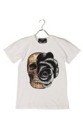 【 50%OFF セール｜21,780円→10,890円】 DOMREBEL ドムレーベル SKULL T-SHIRT ブラックスワロフスキー/カスタムモデル{-AHS}