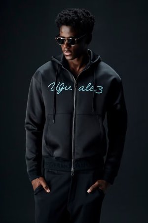 画像1: 1piu1uguale3 ウノピゥウノウグァーレトレ COLOR COMBINATION HOODIE{-BFA}