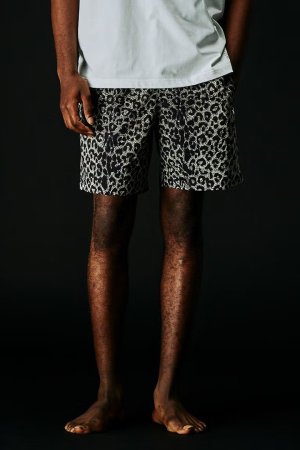 画像1: 1piu1uguale3 ウノピゥウノウグァーレトレ CRUISE AIR LEOPARD SHORTS{-BFS}