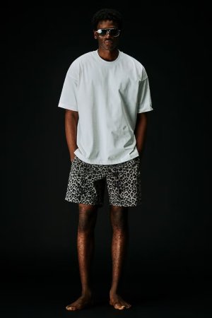 画像5: 1piu1uguale3 ウノピゥウノウグァーレトレ CRUISE AIR LEOPARD SHORTS{-BFS}