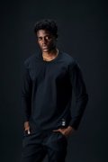 1piu1uguale3 ウノピゥウノウグァーレトレ 113 SPORT CREW NECK LONG SLEEVE STANDARD{-BFA}