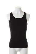 【 30%OFF セール｜14,300円→10,010円】 T' ティー 【underbar Limited】"GIZA45"Egyptian Organic Cotton Tank top No Sleeve BASIC（H318）{T01-UNDERBAR-BLACK-AHS}