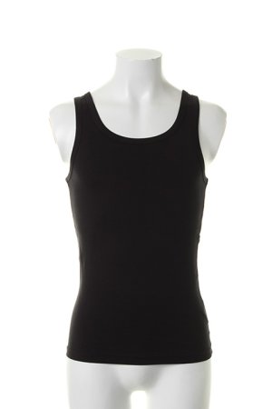 画像1: T' ティー 【underbar Limited】"GIZA45"Egyptian Organic Cotton Tank top No Sleeve BASIC（H318）{T01-UNDERBAR-BLACK-AHS}