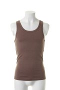 T' ティー 【underbar Limited】"GIZA45"Egyptian Organic Cotton Tank top No Sleeve BASIC（H318）{T01-UNDERBAR-COFFEE-AHS}