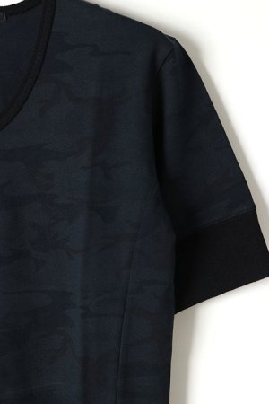 画像3: AKM エイケイエム ORIGINAL 40/2 KANOKO 【CAMO】 V-NECK T{-AFS}