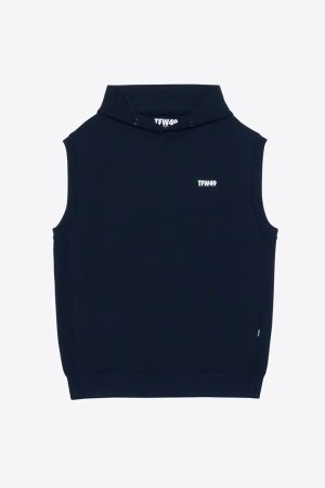画像1: TFW49 ティーエフダブリューフォーティーナイン KNIT HOODIE VEST{-BFS}
