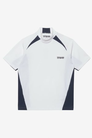 画像1: TFW49 ティーエフダブリューフォーティーナイン SIDE PANEL SHORT SLEEVE MOCKNECK{-BEA}